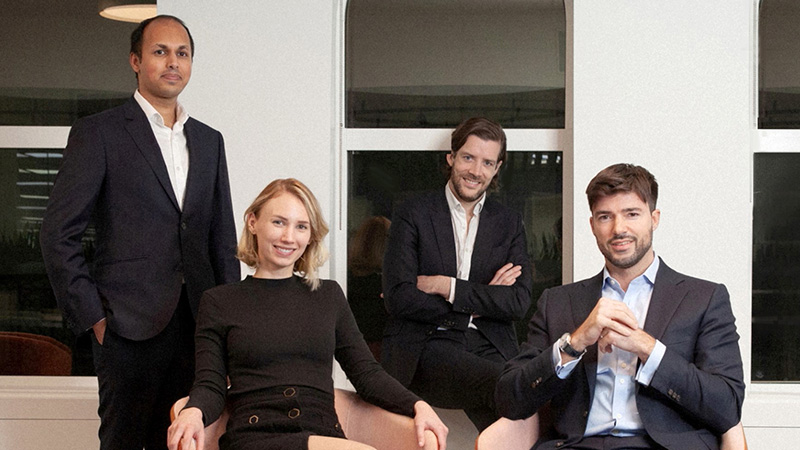 Regnan's impact investment team (l-r) Mohsin Ahmad, Maxine Wille, Maxime Le floch and Tim Crockford